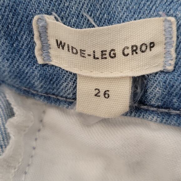 Madewell Women's Vintage Wide-Leg Crop Jeans Blue 26 - Picture 6 of 14